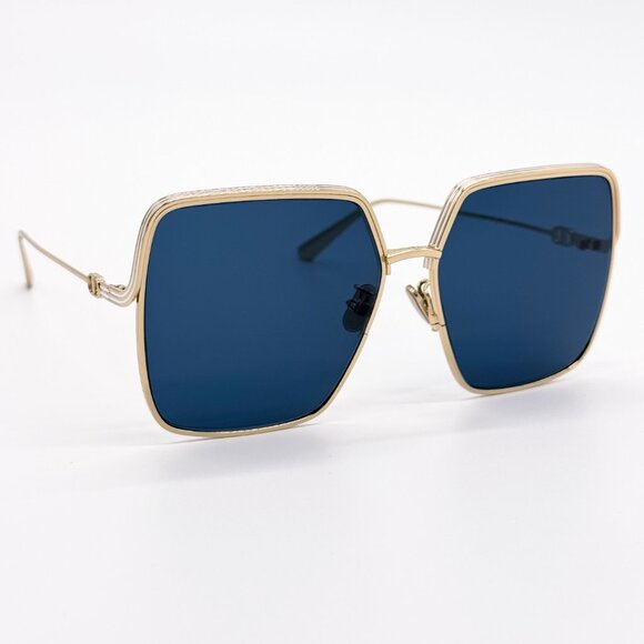 NEW DIOR EVERDIOR S1U B0B0 GOLD BLUE WOMEN SUNGLASSES DIOR - Picture 1 of 13